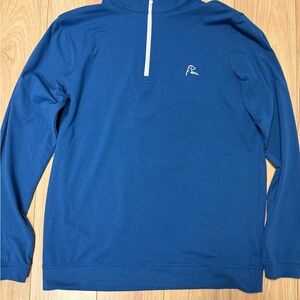 Rhoback Men's Zip-Up Sweater in Blue